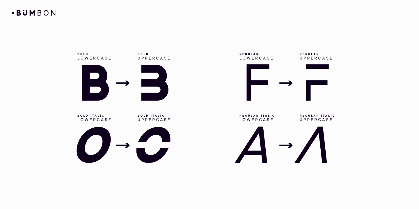 Пример шрифта Bumbon Italic
